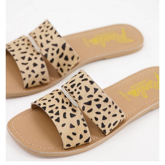 New GENUINE LEATHER slides by Rule London #A086/079 - Picture 2 of 4